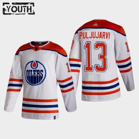 Edmonton Oilers tröja Jesse Puljujarvi 13 2020-21 Reverse Retro Authentic - NHL Tröjor Barn